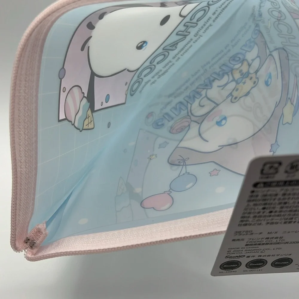 NWT Zipper Bag withh Cinnamoroll and Pochacco